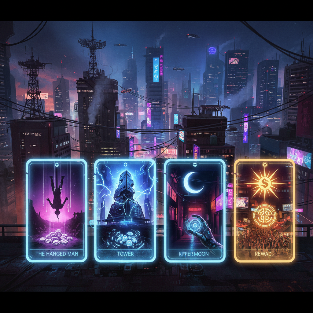 Cyberpunk 2077 Tarot Cards: Locations, Rewards, and Meaning — illustration